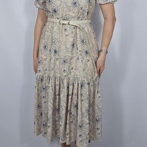 Платье Bugrova (S-XL) B75 beige (лето) Bugrova B75 beige