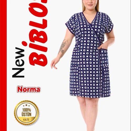 Халат Cotpark (2XL-7XL) 741-1564 blue (лето) Cotpark 741-1564 blue