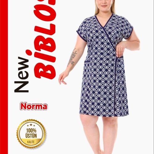 Халат Cotpark (2XL-7XL) 741-1571 blue (лето) Cotpark 741-1571 blue