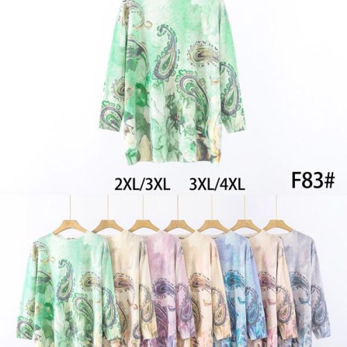 Свитер KissMe (2XL-4XL) F83 mix (деми) KissMe F83 mix