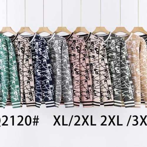Свитер KissMe (XL-3XL) Q2120 mix (деми) KissMe Q2120 mix