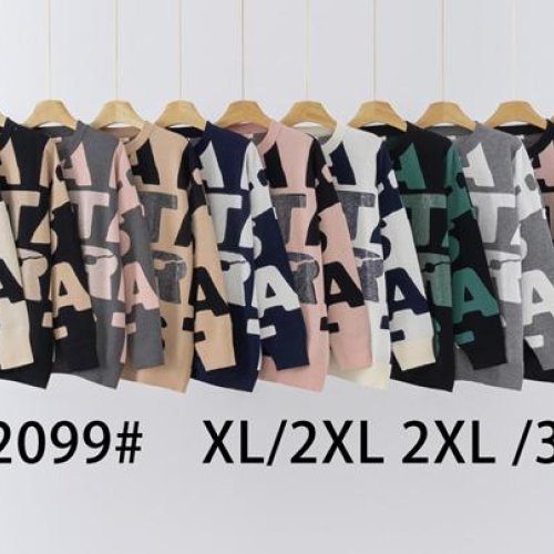 Свитер KissMe (XL-3XL) Q2099 mix (деми) KissMe Q2099 mix