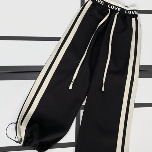 Штаны спорт Kosmy (128-152) 408 black-beige (деми) Kosmy 408 black-beige