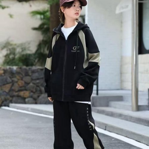 Костюм спорт Major (146-164) 99014 black-khaki (деми) Major 99014 black-khaki