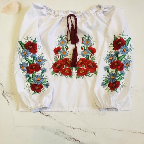 Вышиванка Moda school (104-122) M61 white (деми) Moda school M61 white