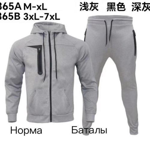 Костюм спорт Vanda (M-3XL) 2365A grey (деми) Vanda 2365A grey