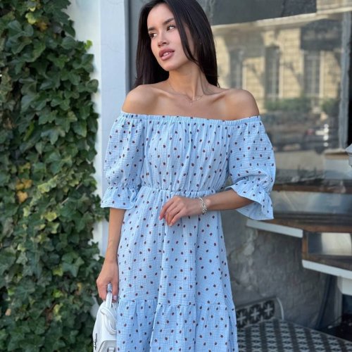 Платье Arina (42-48) 2467 l.blue (лето) Arina 2467 l.blue