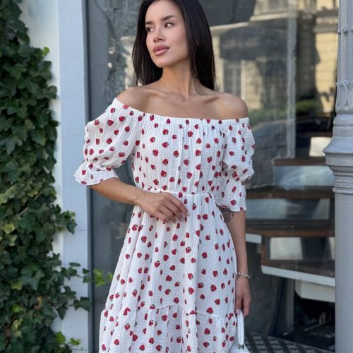 Платье Arina (42-48) 2467-1 white (лето) Arina 2467-1 white