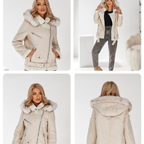 Куртка Dorimodes (S-L) DL619 beige (зима) Dorimodes DL619 beige