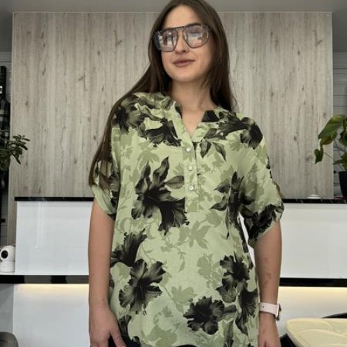 Рубашка JJF (2XL-5XL) 1100 green (лето) JJF 1100 green