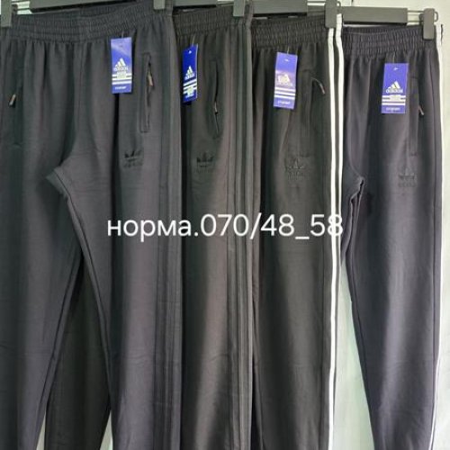 Штаны спорт Peng (48-58) K070 grey-black (деми) Peng K070 grey-black