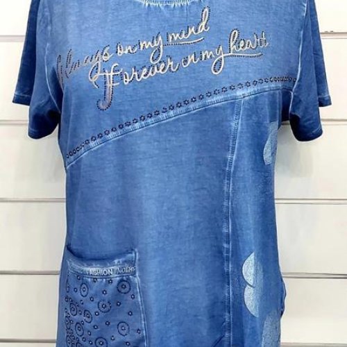 Футболка Julia (46-50) JL104 blue (лето) Julia JL104 blue