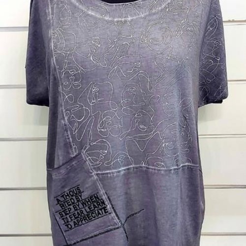 Футболка Julia (46-50) JL106 grey (лето) Julia JL106 grey