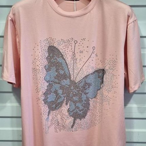 Футболка Julia (one size) JL116 pink (лето) Julia JL116 pink