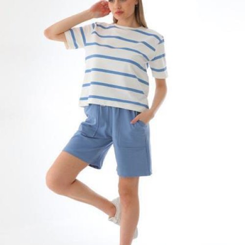 Костюм Julia (S-XL) JL71 l.blue (лето) Julia JL71 l.blue