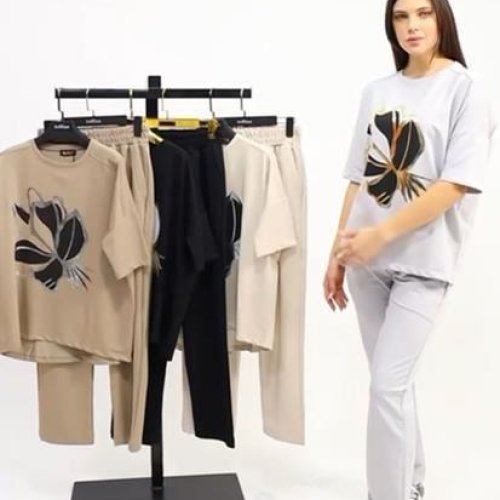 Костюм Julia (S-XL) JL80 black (лето) Julia JL80 black