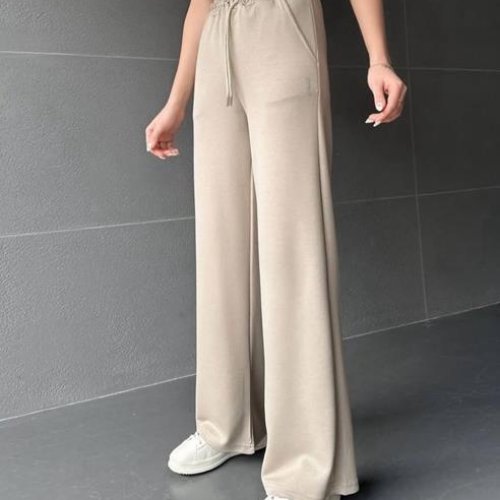 Штаны спорт Lora (S-XL) LR245 beige (деми) Lora LR245 beige