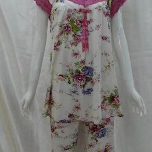 Пижама Saimeiqi (XL-5XL) 1368 white (лето) Saimeiqi 1368 white