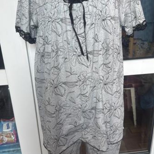 Пижама Saimeiqi (L-4XL) 259 grey (деми) Saimeiqi 259 grey