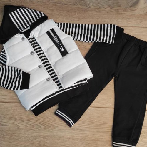 Костюм Emir kids (2-4) 69 white-black (деми) Emir kids 69 white-black