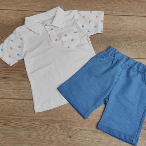 Костюм Emir kids (0.9-2) 376 white (лето) Emir kids 376 white