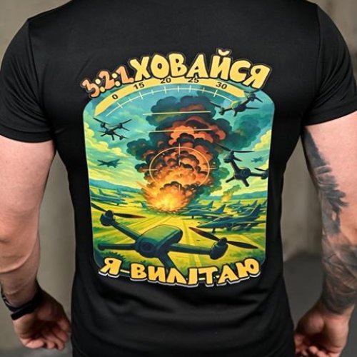 Футболка Madoka (M-3XL) 1086 black (лето) Madoka 1086 black