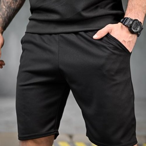 Шорты Madoka (M-3XL) 1123 black (лето) Madoka 1123 black