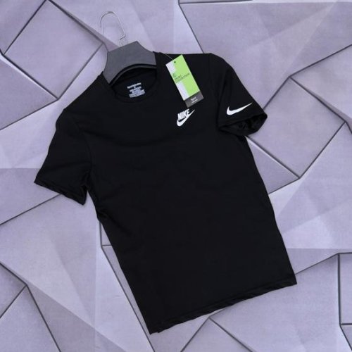 Футболка Rassul (S-2XL) 6418 black (лето) Rassul 6418 black