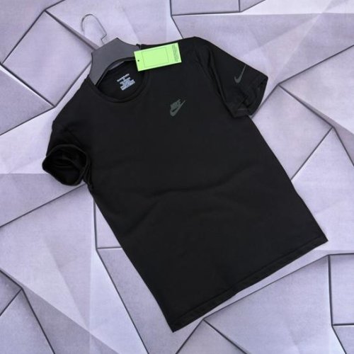 Футболка Rassul (S-2XL) 6422 black (лето) Rassul 6422 black