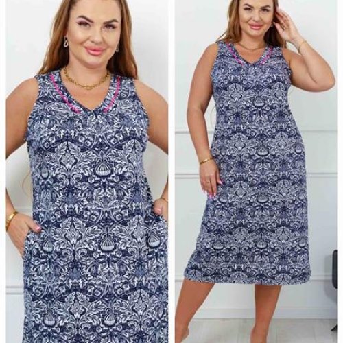Сарафан Dra Gon (XL-4XL) 18110 navy (лето) Dra Gon 18110 navy
