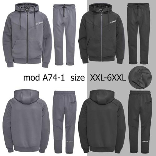 Костюм спорт Faraon (2XL-6XL) A74-1 grey (деми) Faraon A74-1 grey