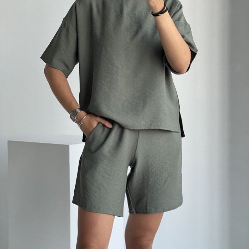 Костюм Modnulya (42-52) 002 khaki (лето) Modnulya 002 khaki