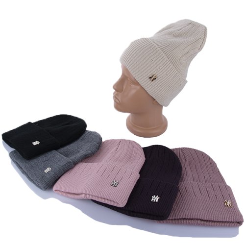 Шапка КОРОЛЕВА (one size) 9-14 двойна mix (зима) КОРОЛЕВА 9-14 двойна mix