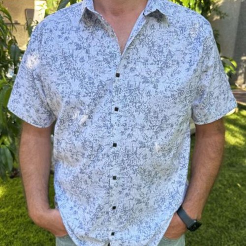 Рубашка Nik (3XL-6XL) 56407 l.blue (лето) Nik 56407 l.blue