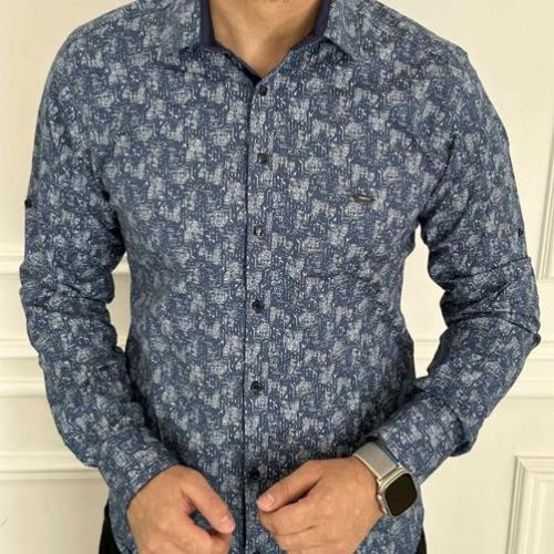 Рубашка Nik (M-3XL) 56431 navy (деми) Nik 56431 navy