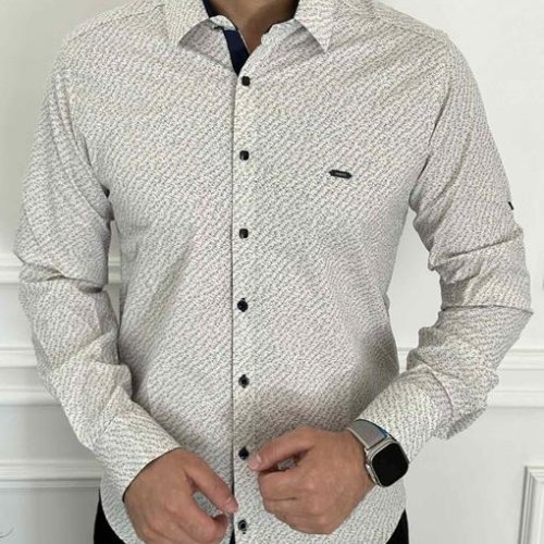 Рубашка Nik (M-3XL) 56436 white (деми) Nik 56436 white
