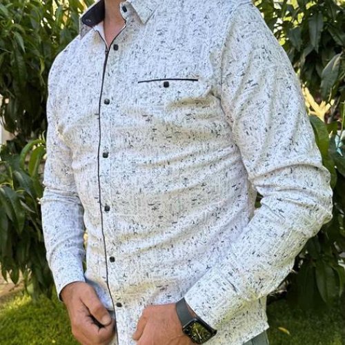 Рубашка Nik (M-2XL) 56438 white (деми) Nik 56438 white