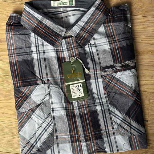 Рубашка Nik (XL-5XL) A11 black-grey (деми) Nik A11 black-grey