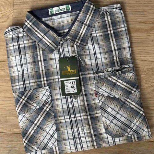 Рубашка Nik (XL-5XL) A11 grey (деми) Nik A11 grey