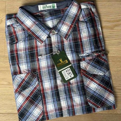 Рубашка Nik (XL-5XL) A11 l.blue-navy (деми) Nik A11 l.blue-navy