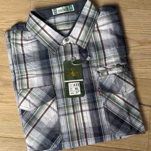 Рубашка Nik (XL-5XL) A11 navy (деми) Nik A11 navy