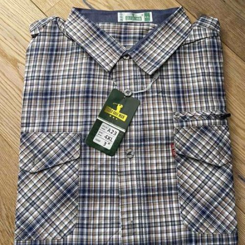 Рубашка Nik (XL-5XL) A23 beige (деми) Nik A23 beige