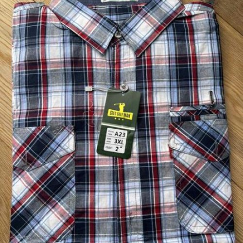 Рубашка Nik (XL-5XL) A23 navy (деми) Nik A23 navy
