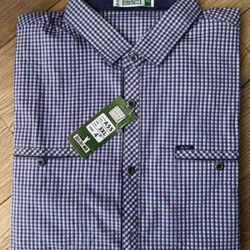 Рубашка Nik (XL-5XL) A55 navy (деми) Nik A55 navy