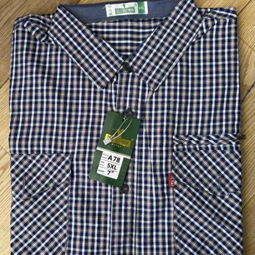 Рубашка Nik (XL-5XL) A78 navy (деми) Nik A78 navy