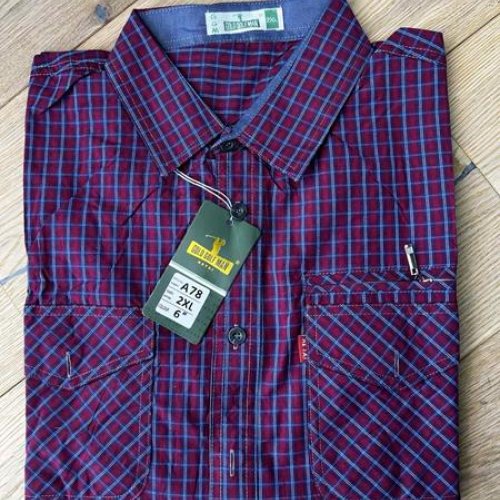Рубашка Nik (XL-5XL) A78 wine (деми) Nik A78 wine