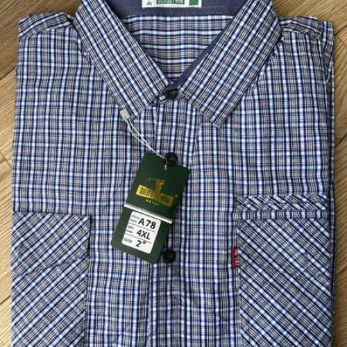 Рубашка Nik (6XL-10XL) AA78 blue (деми) Nik AA78 blue