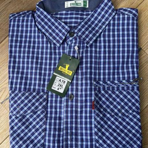 Рубашка Nik (6XL-10XL) AA78-5 blue (деми) Nik AA78-5 blue