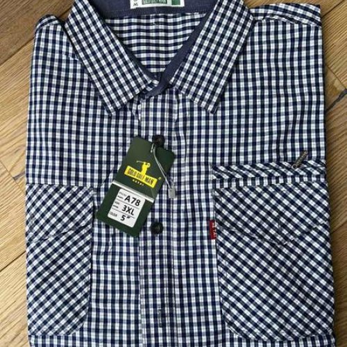 Рубашка Nik (6XL-10XL) AA78-2 navy (деми) Nik AA78-2 navy