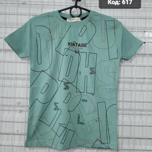 Футболка AMZ (6-10) 617 mint (лето) AMZ 617 mint